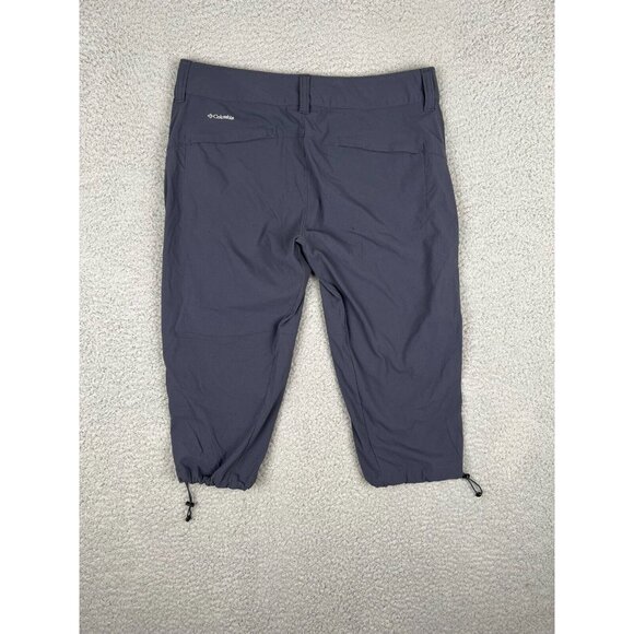 Eddie Bauer Womens Capri Pants Omni-Shield Lightweight Dark Smoke Gray 6 - Picture 3 of 10